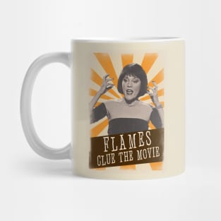 Vintage Aesthetic FLAMES CLue Movie 1985 Mug